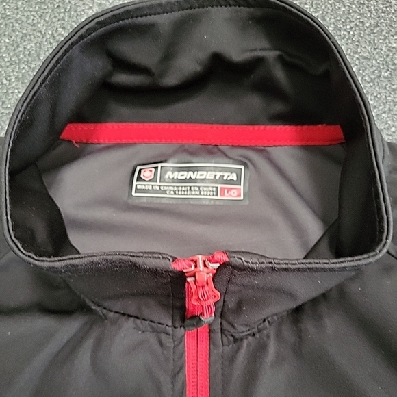 Mondetta Women's Jacket Size L Full Zip Performance Thumb Holes Black Work Out - Picture 5 of 13